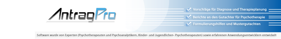 Antrag-Pro :: Software und Hilfsmittel für Psychotherapeuten - Home